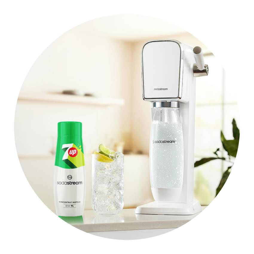 ZESTAW Syrop koncentrat do wody SodaStream 7up 2x440 ml + torba GRATIS